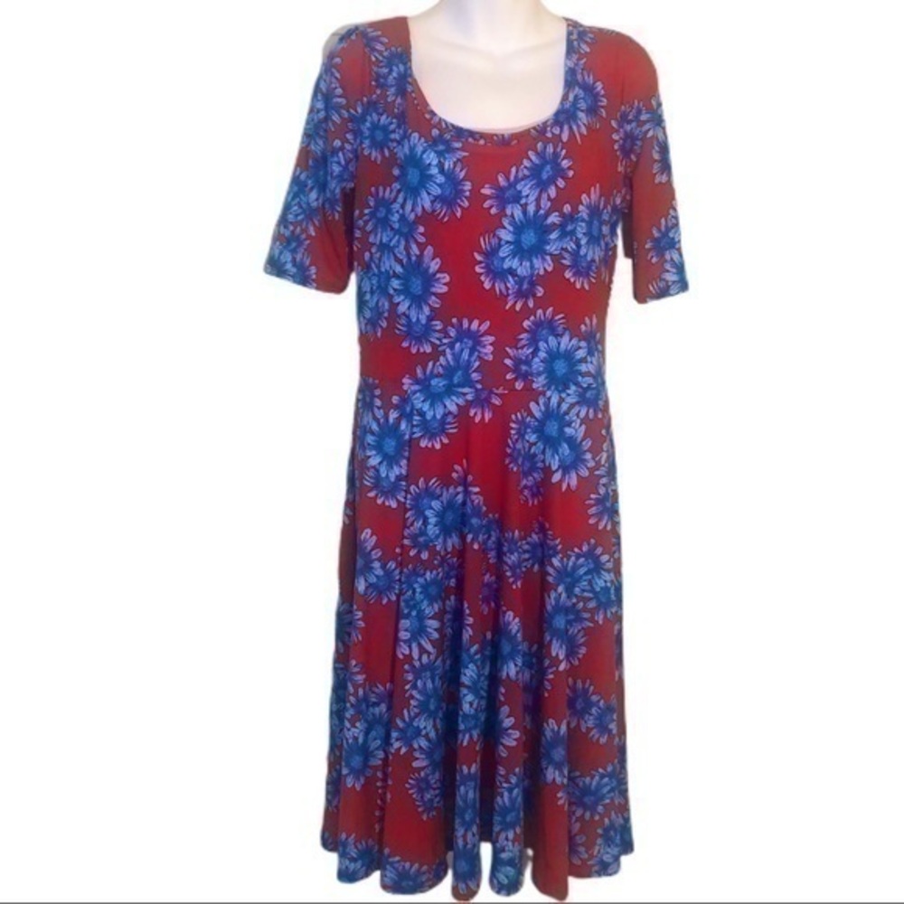 NWT LuLaRoe 4th of July Nicole Floral Dress
